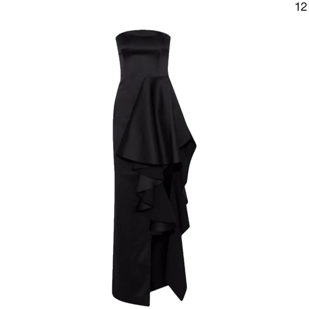 Solace London Black Strapless Dress! Size 10. Brand new w tags!